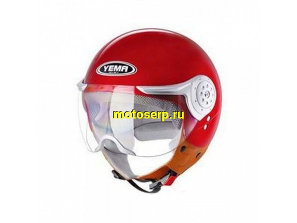 Купить  Шлем открытый байк со стеклом YEMA YM 602 / "YAMAPA" YM-605А или YM-611 и козырьком, цвет черный (L) (шт)  (0 купить с доставкой по Москве и России, цена, технические характеристики, комплектация фото  - motoserp.ru