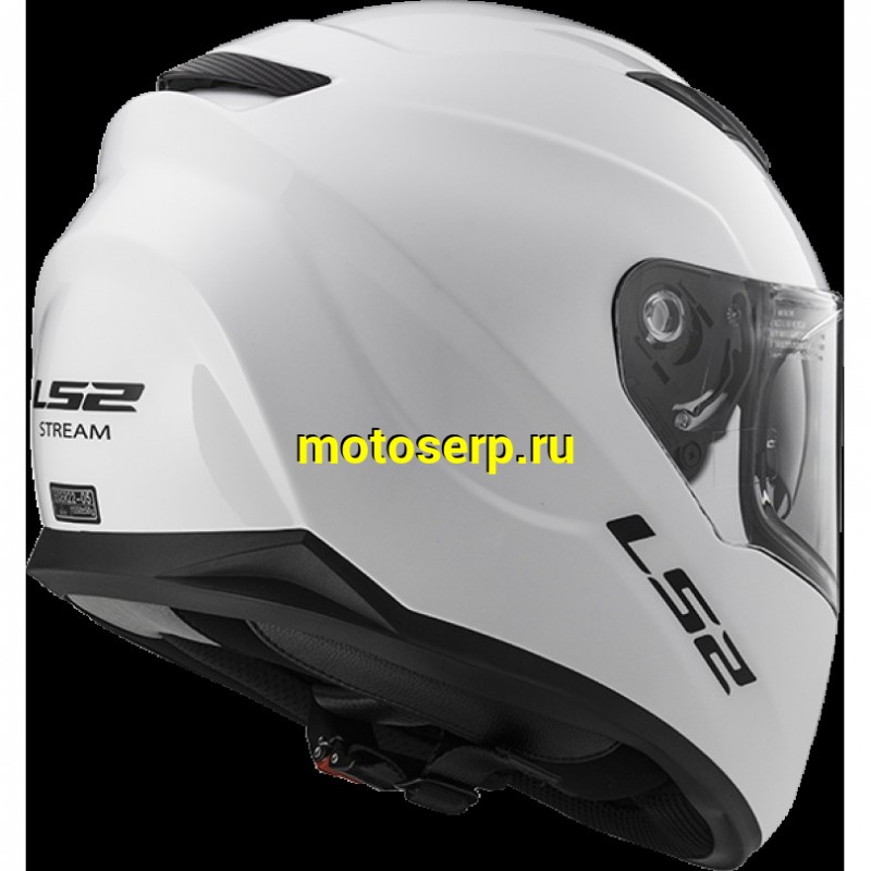 Купить  Шлем закрытый LS2 FF320 STREAM EVO Gloss White (XXL) интеграл (шт) (LS2 купить с доставкой по Москве и России, цена, технические характеристики, комплектация фото  - motoserp.ru