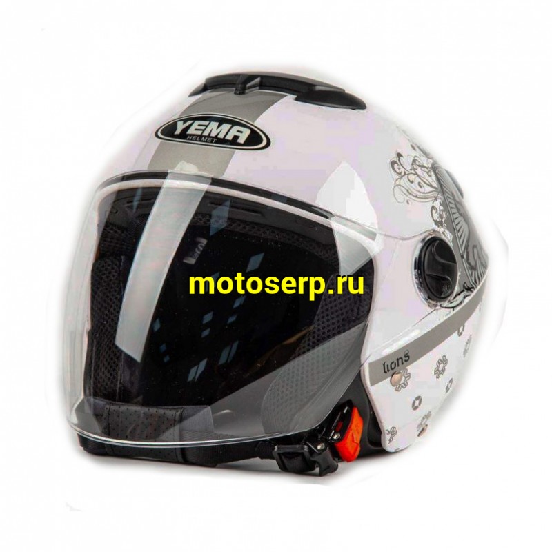 Купить  ====Шлем открытый байк со стеклом YEMA (617) (шт) (0 купить с доставкой по Москве и России, цена, технические характеристики, комплектация фото  - motoserp.ru