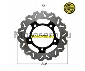 Диск тормозной задний (240x105) (отв:5x75) FALCON SPEEDFIRE 250cc (шт) (MM 92229