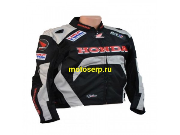 Купить  Куртка с жесткими вставками "Honda Racing" цв.черный, синий размер L (шт) (0 купить с доставкой по Москве и России, цена, технические характеристики, комплектация фото  - motoserp.ru