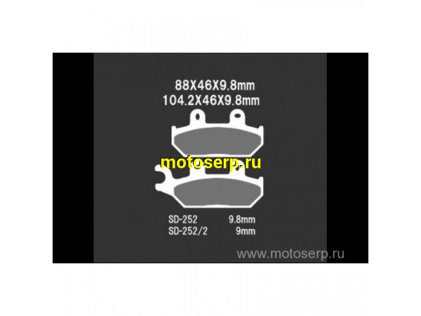 Купить  Тормозные колодки VD 252JL 00413 VESRAH дисковые JP (компл) (MRM купить с доставкой по Москве и России, цена, технические характеристики, комплектация фото  - motoserp.ru
