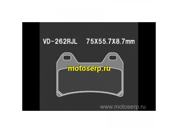 Купить  Тормозные колодки VD 262RJL 43752 VESRAH дисковые JP (компл) (MRM купить с доставкой по Москве и России, цена, технические характеристики, комплектация фото  - motoserp.ru