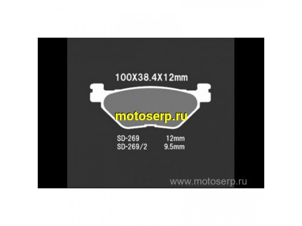 Купить  Тормозные колодки VD 269JL 30574 VESRAH дисковые JP (компл) (MRM купить с доставкой по Москве и России, цена, технические характеристики, комплектация фото  - motoserp.ru