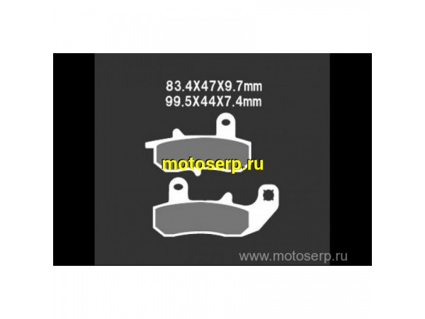 Купить  Тормозные колодки VD 348JL 00406 VESRAH дисковые JP (компл) (MRM купить с доставкой по Москве и России, цена, технические характеристики, комплектация фото  - motoserp.ru