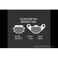 motoserp.ru - Тормозные колодки VD 425JL 00379 VESRAH дисковые JP (компл) (MRM - МотоВелоЦентр г.Серпухов