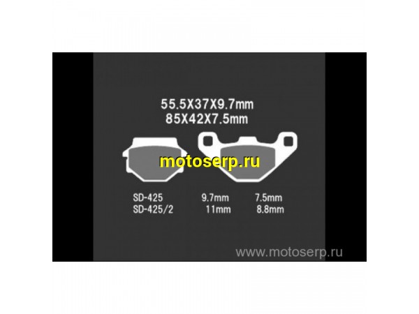 Купить  Тормозные колодки VD 425JL 00379 VESRAH дисковые JP (компл) (MRM купить с доставкой по Москве и России, цена, технические характеристики, комплектация фото  - motoserp.ru