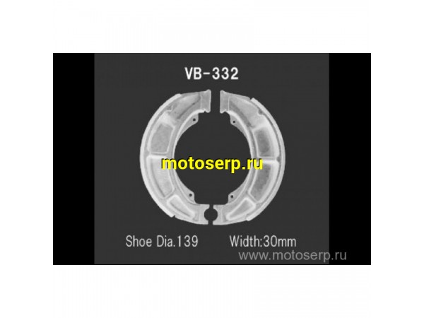 Купить  Тормозные колодки VB 332 VESRAH барабанные 40306 JP (компл) (MRM купить с доставкой по Москве и России, цена, технические характеристики, комплектация фото  - motoserp.ru