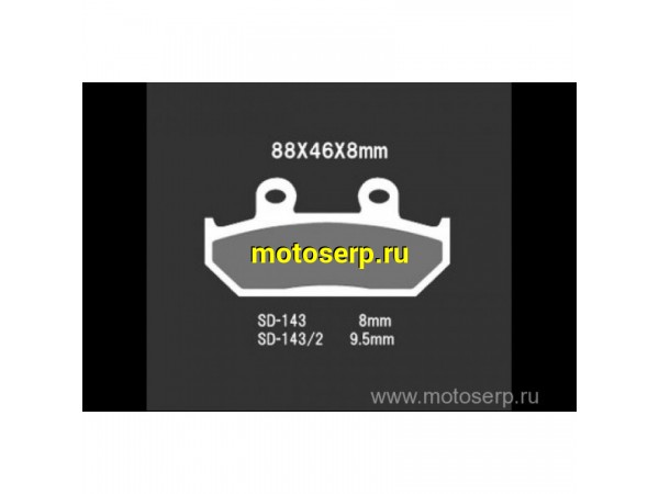 Купить  Тормозные колодки VD 143JL 00374 VESRAH дисковые JP (компл) (MRM купить с доставкой по Москве и России, цена, технические характеристики, комплектация фото  - motoserp.ru