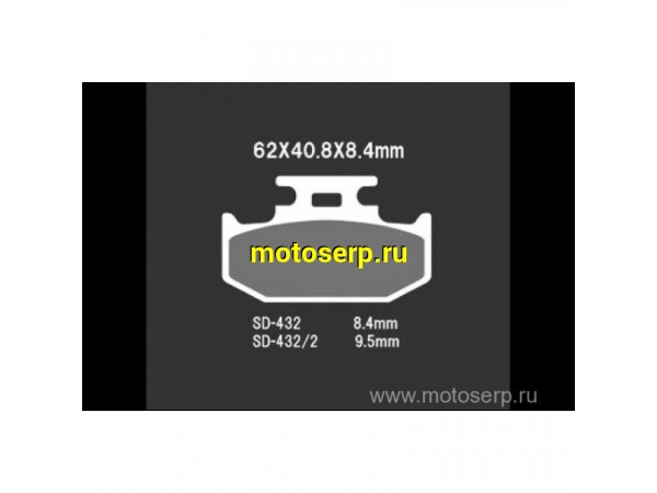 Купить  Тормозные колодки VD 432JL 00378 VESRAH дисковые JP (компл) (MRM купить с доставкой по Москве и России, цена, технические характеристики, комплектация фото  - motoserp.ru