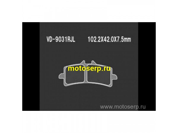 Купить  Тормозные колодки VD 9031RJL 63708 VESRAH дисковые JP (компл) (MRM купить с доставкой по Москве и России, цена, технические характеристики, комплектация фото  - motoserp.ru