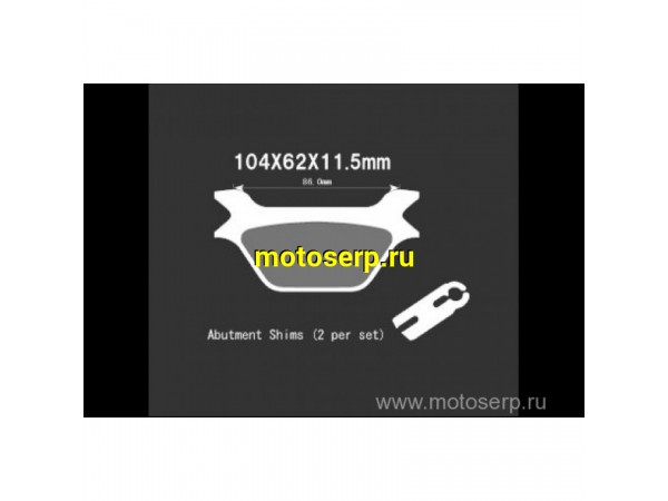 Купить  Тормозные колодки VD 957JL 29005 VESRAH дисковые JP (компл) (MRM купить с доставкой по Москве и России, цена, технические характеристики, комплектация фото  - motoserp.ru
