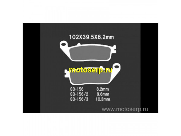 Купить  Тормозные колодки VD 156/3JL 00404 VESRAH дисковые JP (компл) (MRM купить с доставкой по Москве и России, цена, технические характеристики, комплектация фото  - motoserp.ru