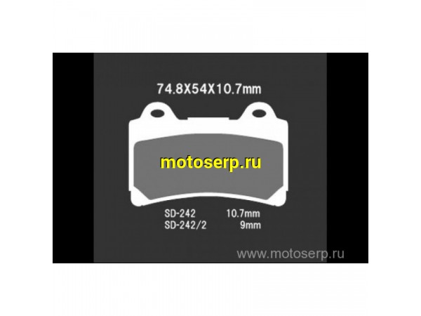 Купить  Тормозные колодки VD 242/2JL 00412 VESRAH дисковые JP (компл) (MRM купить с доставкой по Москве и России, цена, технические характеристики, комплектация фото  - motoserp.ru