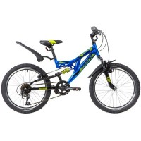 motoserp.ru - 20" скоростной NOVATRACK SHARK V (Новатрек Шарк) 20"; 6ск; рама-сталь; тормоз-V-Brake; двухподвес (шт) - МотоВелоЦентр г.Серпухов