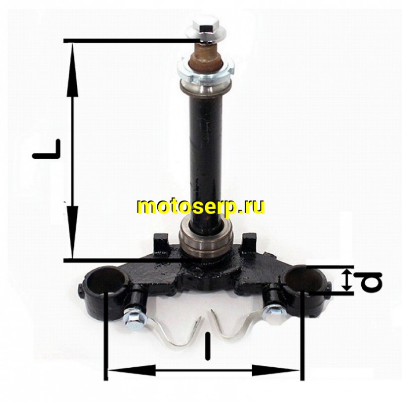 Купить  ====Вал рулевой (траверса вилки нижн.) (d-27, l-140, L-380) Honda DIO (дисковый тормоз)  TW (шт) (SM 181-3878 (R1 купить с доставкой по Москве и России, цена, технические характеристики, комплектация фото  - motoserp.ru