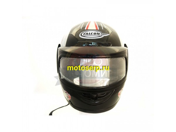 Купить  Шлем закрытый FALCON XZF01 2 визора простой и усиленный (интеграл) (М) (шт) (MM 93602  купить с доставкой по Москве и России, цена, технические характеристики, комплектация фото  - motoserp.ru