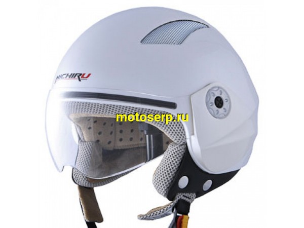 Купить  ====Шлем открытый байк со стеклом MICHIRU MO 130 White Pearl  MICHIRU(шт)  (IR 4620770793054   (IR 4620770793061 (IR 4620770793078  (0 купить с доставкой по Москве и России, цена, технические характеристики, комплектация фото  - motoserp.ru