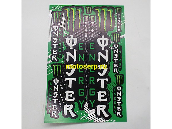 Купить  Наклейки (набор) MONSTER ENERGY  (17х26см) (шт) (MT N-681 купить с доставкой по Москве и России, цена, технические характеристики, комплектация фото  - motoserp.ru