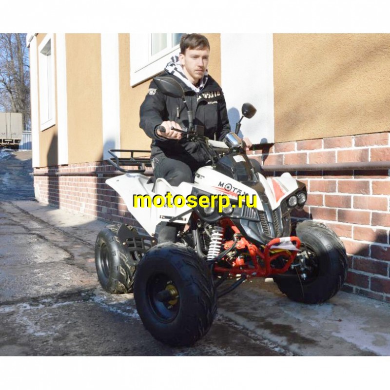 Купить  ====125cc Квадроцикл MOTAX Raptor SUPER LUX 125cc, спорт.детск 9-12 лет, полуавтомат 3+1(реверс), 4Т, эл/ст, колеса 8" разношир, диск/диск ножной (шт) купить с доставкой по Москве и России, цена, технические характеристики, комплектация фото  - motoserp.ru
