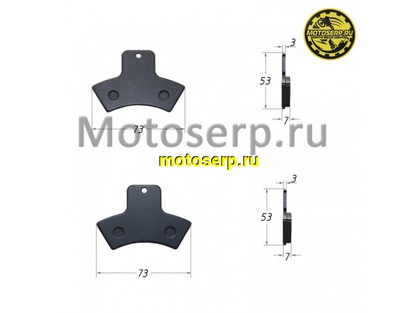 Купить  Колодки тормозные диск LINHAI YAMAHA M200/D200 задние (стояночного тормоза) (пар) (Li-Ya 25141 (MD 00010891 купить с доставкой по Москве и России, цена, технические характеристики, комплектация фото  - motoserp.ru