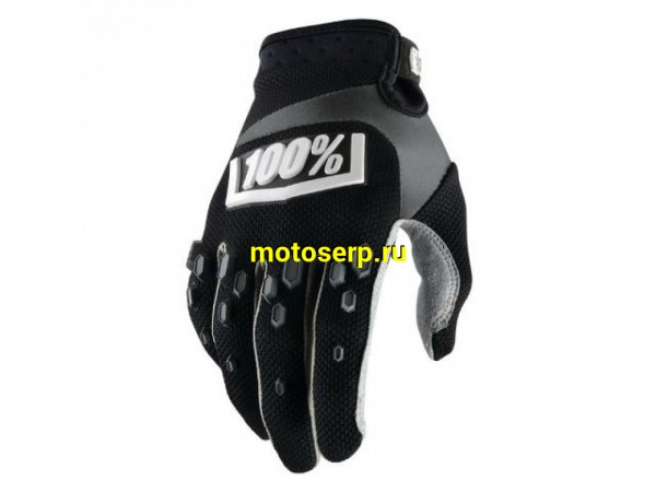 Купить  ====Перчатки 100% Airmatic Glove Black L (10004-061-12)  (пар)  (Fox Н56647 купить с доставкой по Москве и России, цена, технические характеристики, комплектация фото  - motoserp.ru