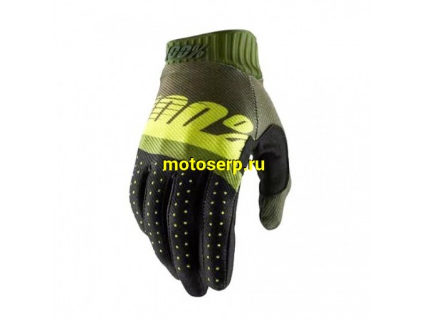 Купить  ====Перчатки 100% Ridefit Glove Army Green/ Fluo Lime/Fatigue M (10014-266-11) (пар)  (Fox Н60865 купить с доставкой по Москве и России, цена, технические характеристики, комплектация фото  - motoserp.ru