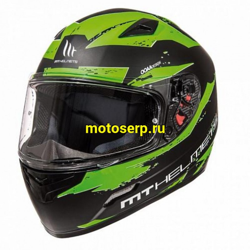 Купить  Шлем закрытый MT MUGELLO vapor MATT BLACK FLUOR GREEN XL (шт) (Мир 50856 купить с доставкой по Москве и России, цена, технические характеристики, комплектация фото  - motoserp.ru