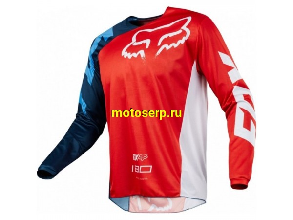 Купить  Джерси (футболка для мотокросса) Fox 180 RACE красный XL (шт) (МотоЯ купить с доставкой по Москве и России, цена, технические характеристики, комплектация фото  - motoserp.ru