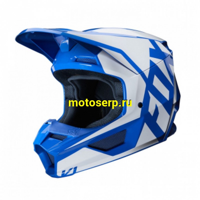 Купить  Шлем Кросс Fox V1 Prix Helmet Blue L 59-60cm (25471-002-L) 1450гр (модель 2020г) (шт) (Fox Н66033 купить с доставкой по Москве и России, цена, технические характеристики, комплектация фото  - motoserp.ru