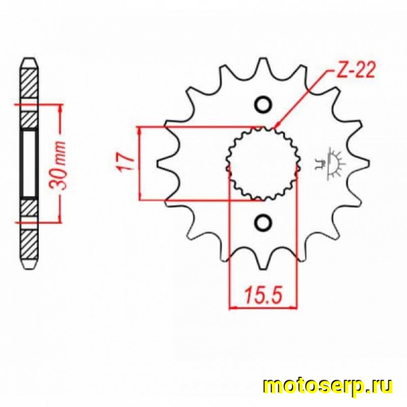 Купить  Звезда ведущая JTF1256.15 JAPAN (шт) (0 купить с доставкой по Москве и России, цена, технические характеристики, комплектация фото  - motoserp.ru