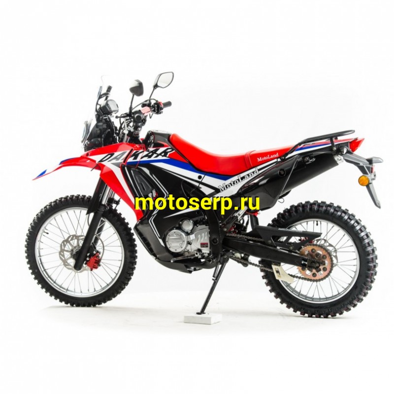 Купить  Мотоцикл внедорожный Motoland DAKAR 250 LT Тур-эндуро (ПТС) 21/18, 250сс , 165FMM, 4Т, возд.охл., карбюр., диск./диск (Бер) (шт) (ML 13390 купить с доставкой по Москве и России, цена, технические характеристики, комплектация фото  - motoserp.ru