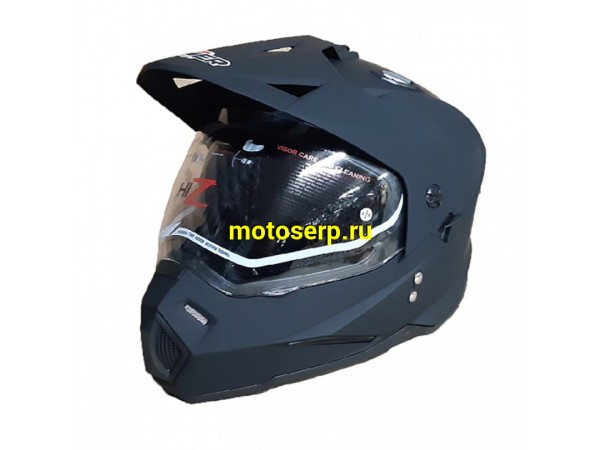Купить  Шлем Кросс HIZER J6802 (мотард) (M) matt/black 1350гр.  (шт) (ML 13546 купить с доставкой по Москве и России, цена, технические характеристики, комплектация фото  - motoserp.ru