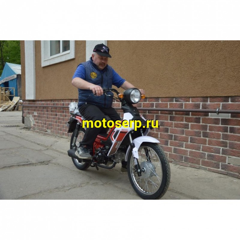 Купить  ====Мопед RATO 50 T-COOL (Рато-50) 50сс, КПП полуавтомат, ЛИТЫЕ колеса 17", грязевой щиток для ног (шт) 01100 (P.Moto купить с доставкой по Москве и России, цена, технические характеристики, комплектация фото  - motoserp.ru