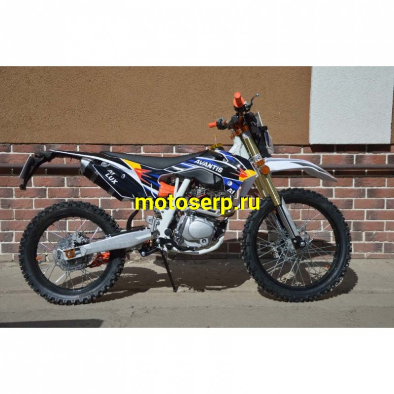 Купить  ====Мотоцикл Кросс/Эндуро AVANTIS A2 Lux (ПТС), УЦЕНКА НОВЫЙ (ржавчина на выхлопной трубе) 21/18, 172FMM, 4Т, возд. охл, (шт).  купить с доставкой по Москве и России, цена, технические характеристики, комплектация фото  - motoserp.ru