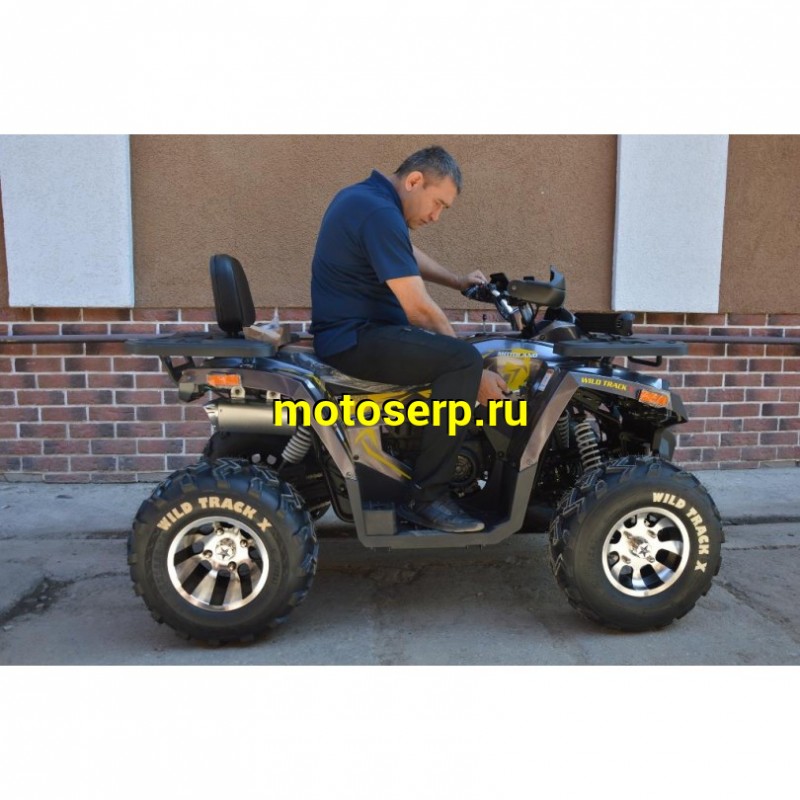 Купить  200cc Квадроцикл Motoland WILD TRACK 200 X PRO с ЛЕБЕДКОЙ 200сс, утилит., обновл. дизайн, ножн. диск тормоз,  (шт) (ML 14241 купить с доставкой по Москве и России, цена, технические характеристики, комплектация фото  - motoserp.ru