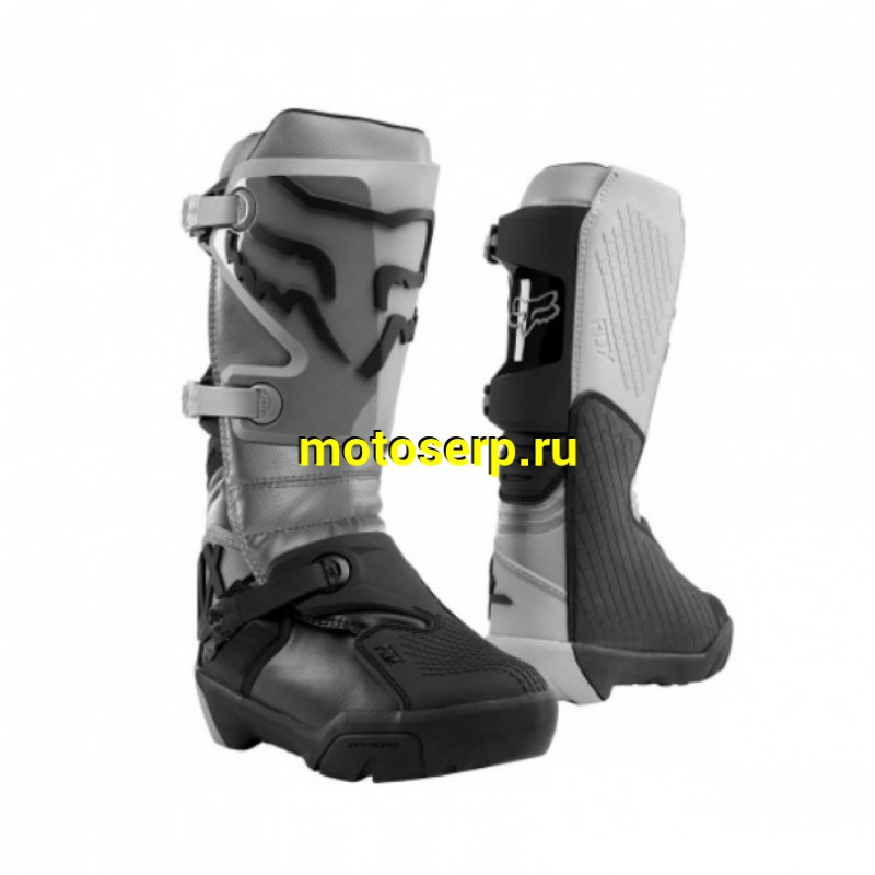 Купить  Мотоботы кросс. Fox Comp X Boot Grey 11; р-р 45" (24012-006-11) (Ч/З) (пара) (Fox Н65982 купить с доставкой по Москве и России, цена, технические характеристики, комплектация фото  - motoserp.ru