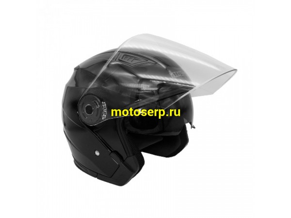 Купить  ====Шлем открытый байк со стеклом KIOSHI 516/526 Solid (черный) глянцевый (M) (шт) (0 купить с доставкой по Москве и России, цена, технические характеристики, комплектация фото  - motoserp.ru