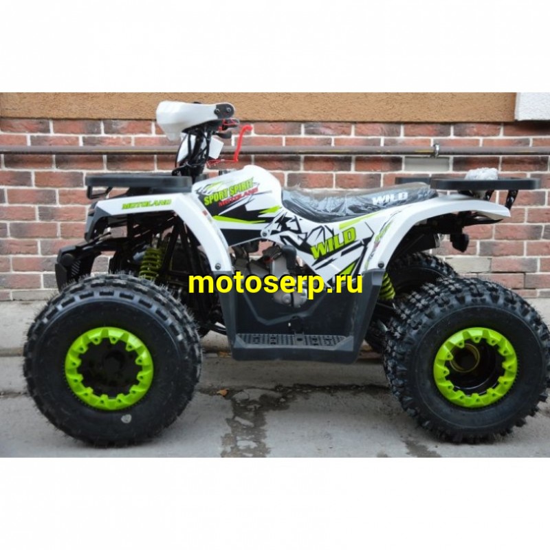 Купить  ====125cc Квадроцикл Motoland WILD-125 A 125сс, утилит, 2х4, колеса 8", автомат, реверс, тормоз диск/диск. выс по седлу 40см (шт) (ML 14308 купить с доставкой по Москве и России, цена, технические характеристики, комплектация фото  - motoserp.ru