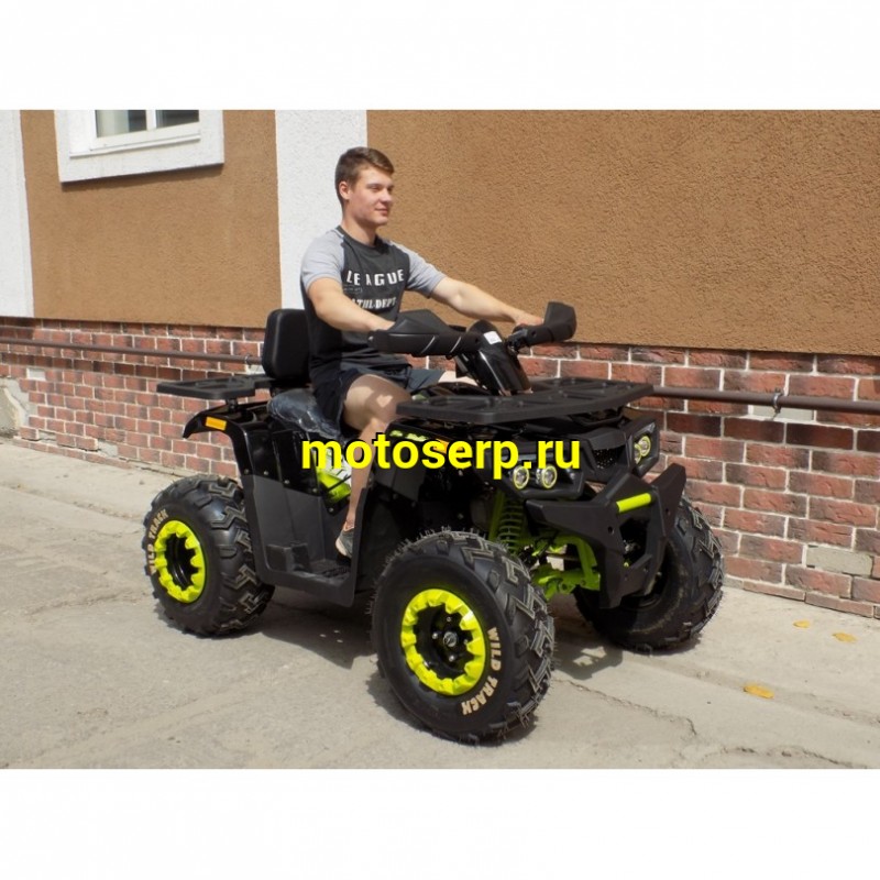 Купить  ====200cc Квадроцикл Motoland "WILD TRACK 200 LUX А"  200сс, утилит., обновл. дизайн, ножн. диск тормоз, литые колеса 10",  (шт) (ML 14309 купить с доставкой по Москве и России, цена, технические характеристики, комплектация фото  - motoserp.ru