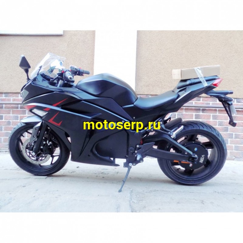 Купить  Электромотоцикл Kawasaki Ninja (Кавасаки Ниндзя) 4000W, ЛИТИЕВЫЙ аккум, торм. диск./диск.,кол. 17"/17"  (шт) (MOTO-SKUTER купить с доставкой по Москве и России, цена, технические характеристики, комплектация фото  - motoserp.ru