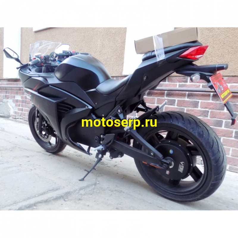 Купить  Электромотоцикл Kawasaki Ninja (Кавасаки Ниндзя) 4000W, ЛИТИЕВЫЙ аккум, торм. диск./диск.,кол. 17"/17"  (шт) (MOTO-SKUTER купить с доставкой по Москве и России, цена, технические характеристики, комплектация фото  - motoserp.ru