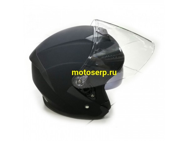 Купить  Шлем открытый  со стеклом Ataki JK526 SOLID черный матовый S (шт) (SM 823-9499 купить с доставкой по Москве и России, цена, технические характеристики, комплектация фото  - motoserp.ru