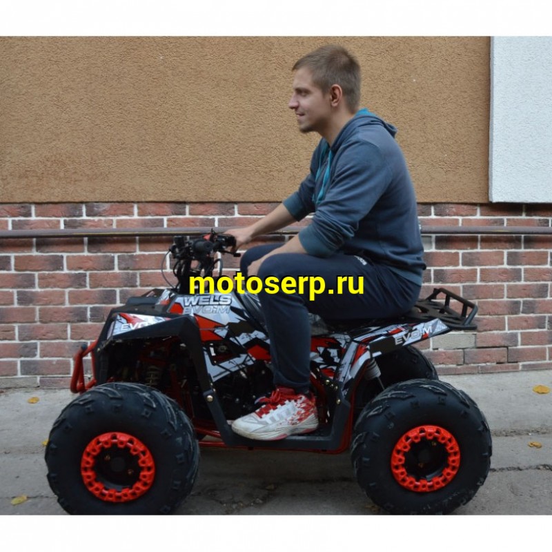 Купить  110cc Квадроцикл Wels THUNDER EVO 110, 110сс, утилит. 9-12 лет, кол.7" автомат, реверс, сигнал с контр. тормоза Диск/диск, и пр. (шт) (ФОТО купить с доставкой по Москве и России, цена, технические характеристики, комплектация фото  - motoserp.ru