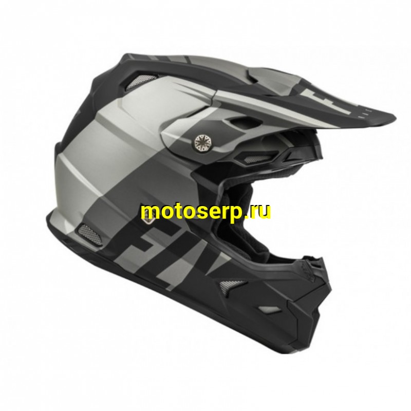 Купить  ====Шлем Кросс FLY RACING TOXIN TRANSFER серый/черный матовый (2021) S (шт) (0 купить с доставкой по Москве и России, цена, технические характеристики, комплектация фото  - motoserp.ru