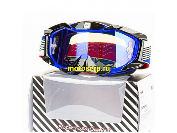 Купить  ====Очки мото Кросс GTX 5015 синие (шт)  (0 купить с доставкой по Москве и России, цена, технические характеристики, комплектация фото  - motoserp.ru