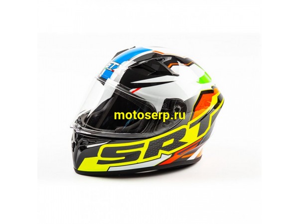 Купить  Шлем закрытый GTX 578 (XL) #2 BLACK/ ORANGE GREEN (шт) (0 купить с доставкой по Москве и России, цена, технические характеристики, комплектация фото  - motoserp.ru