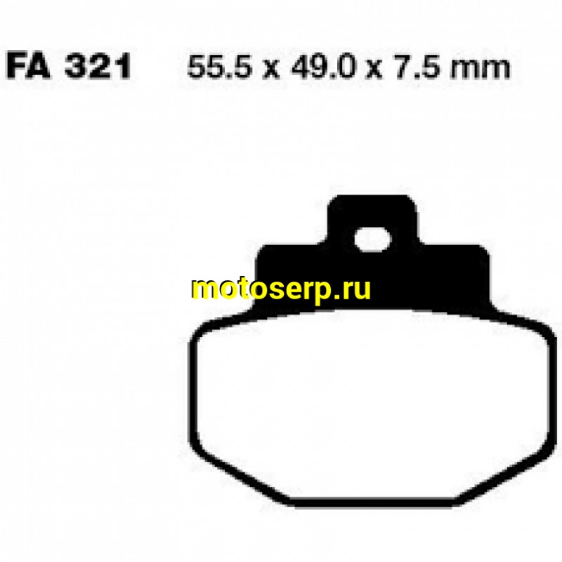 Купить  Колодки тормозные EBC SFA321HH JP (компл) купить с доставкой по Москве и России, цена, технические характеристики, комплектация фото  - motoserp.ru