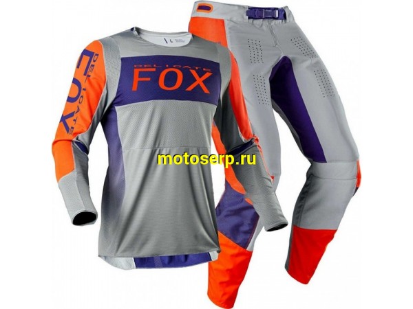 Купить  Джерси + штаны  для мотокроса (футболка и штаны)  Fox 360 Delicate серо-оранжевый (M) (шт) (МотоЯ купить с доставкой по Москве и России, цена, технические характеристики, комплектация фото  - motoserp.ru