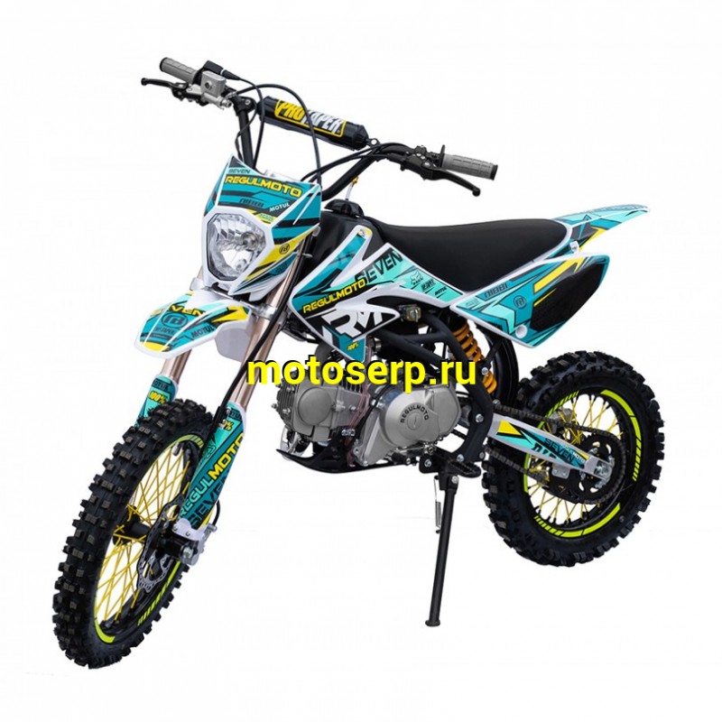 Купить  ====Питбайк Regulmoto SEVEN 125Е (спортинв), 17/14, 4Т, 125сс,  (2021)  (шт) купить с доставкой по Москве и России, цена, технические характеристики, комплектация фото  - motoserp.ru